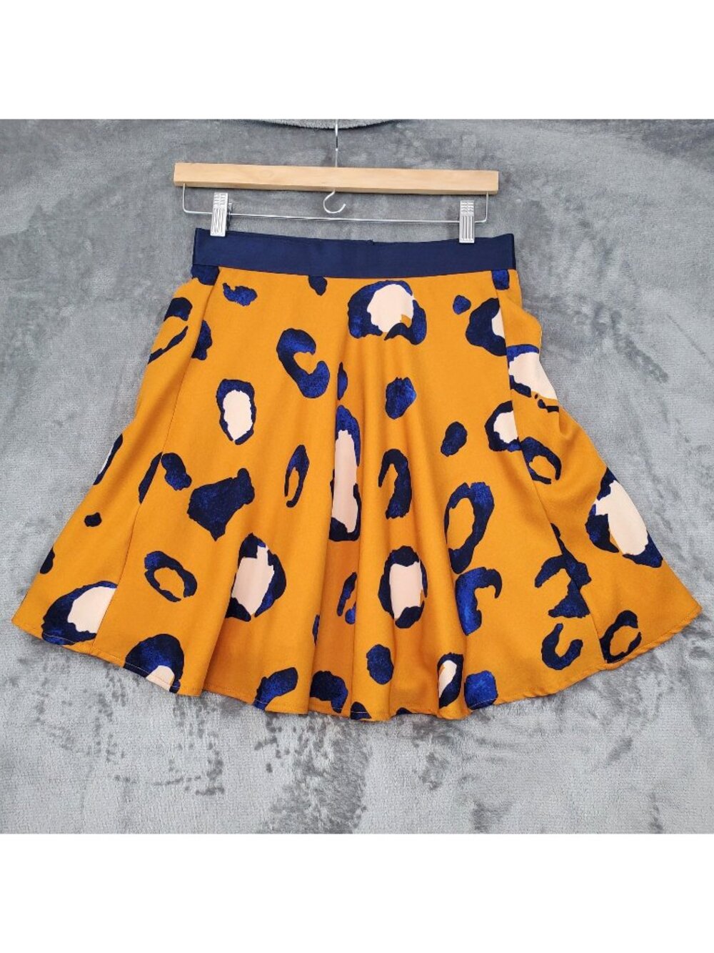 3.1 Phillip Lim Target Leopard Print Skirt Orange Blue Size 8 NWOT Flirty Mini